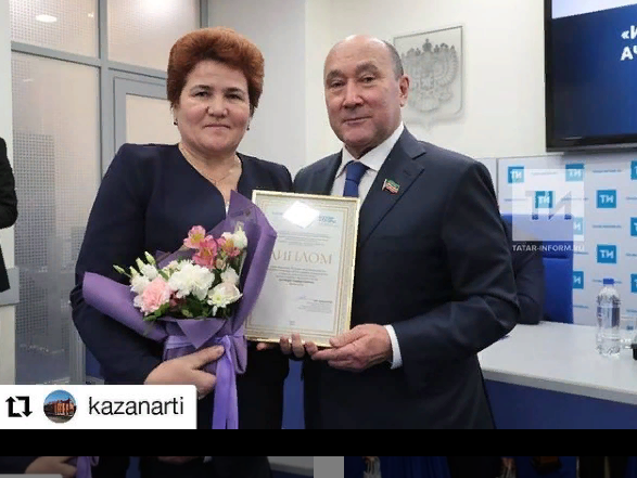 Бүләкләнүчеләрт арасында Халидә Габидуллина да бар